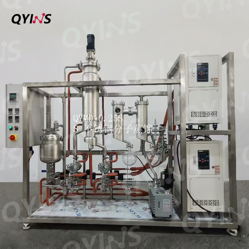 内置蛇形玻璃盘管0.06 0.25平方不锈钢分子蒸馏