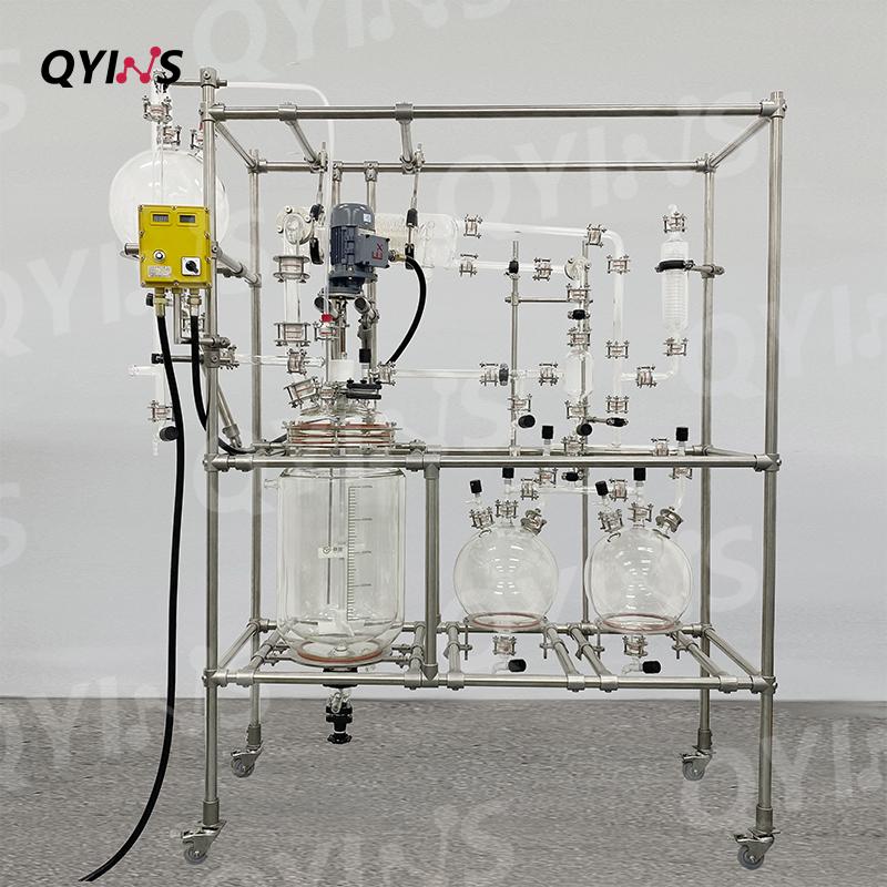 中试框架双冷凝 50L双层玻璃反应釜