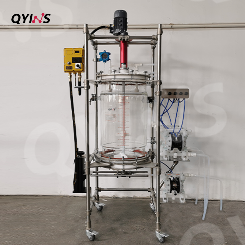 半自动进出料玻璃固相合成釜100L