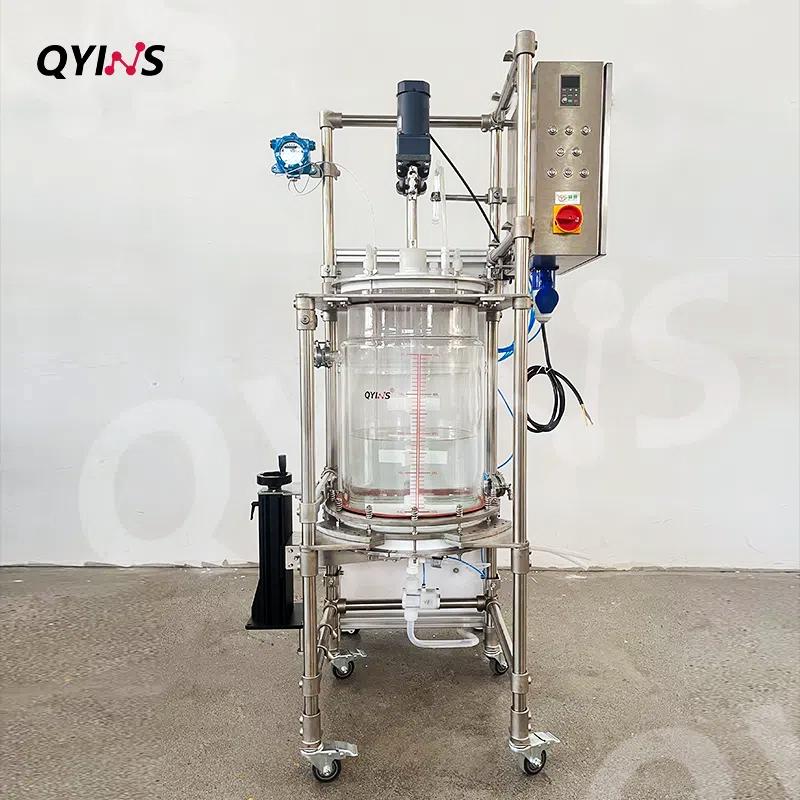 半自动进控制玻璃固相合成釜50L