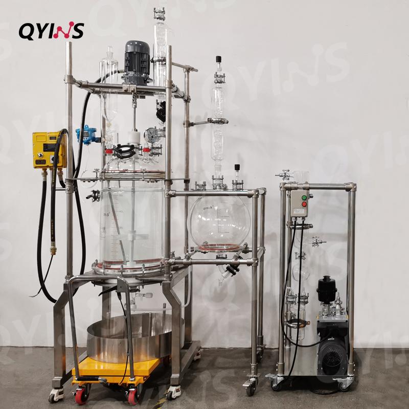 过滤回流夹套全包玻璃固相合成釜