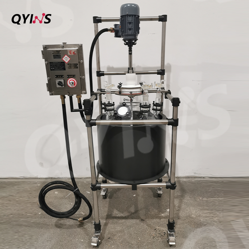 钛材框架特氟龙保温桶单层反应釜10L、20L、50L