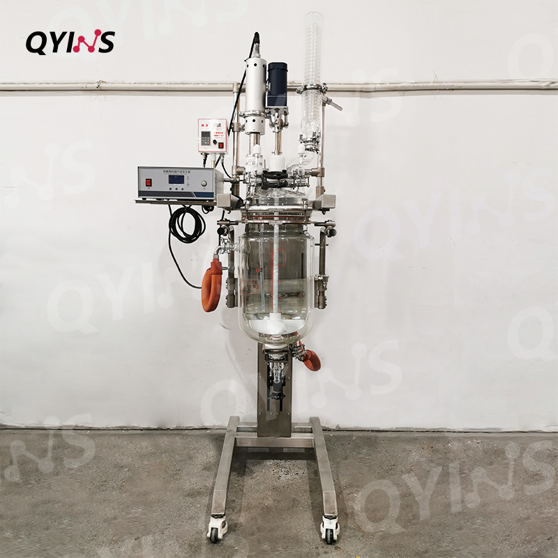 超声波升降双层玻璃反应釜10L、20L、30L、50L