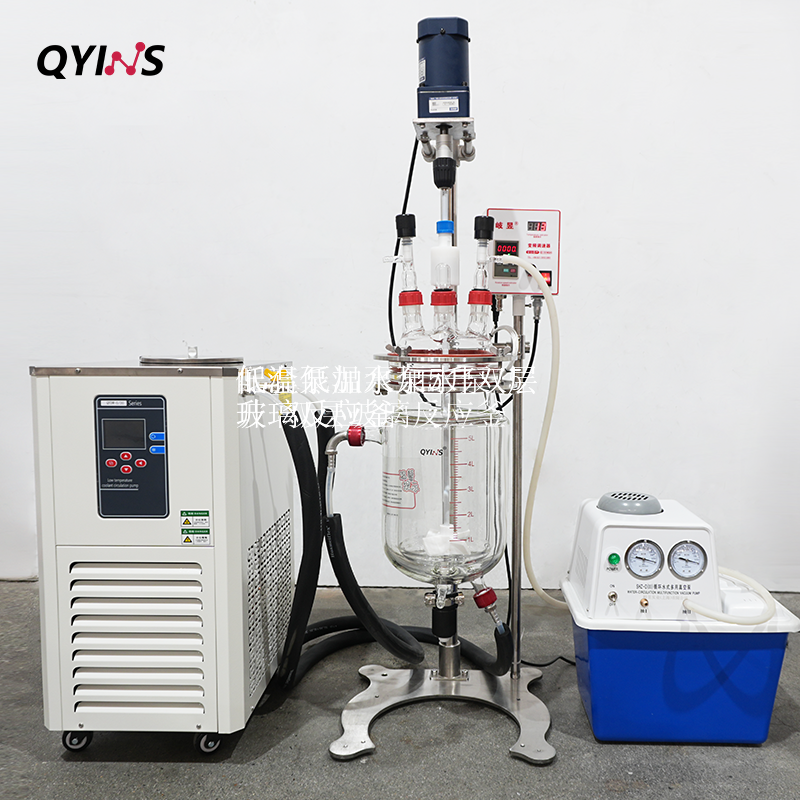 配套低温泵加水泵 5升 双层玻璃反应釜