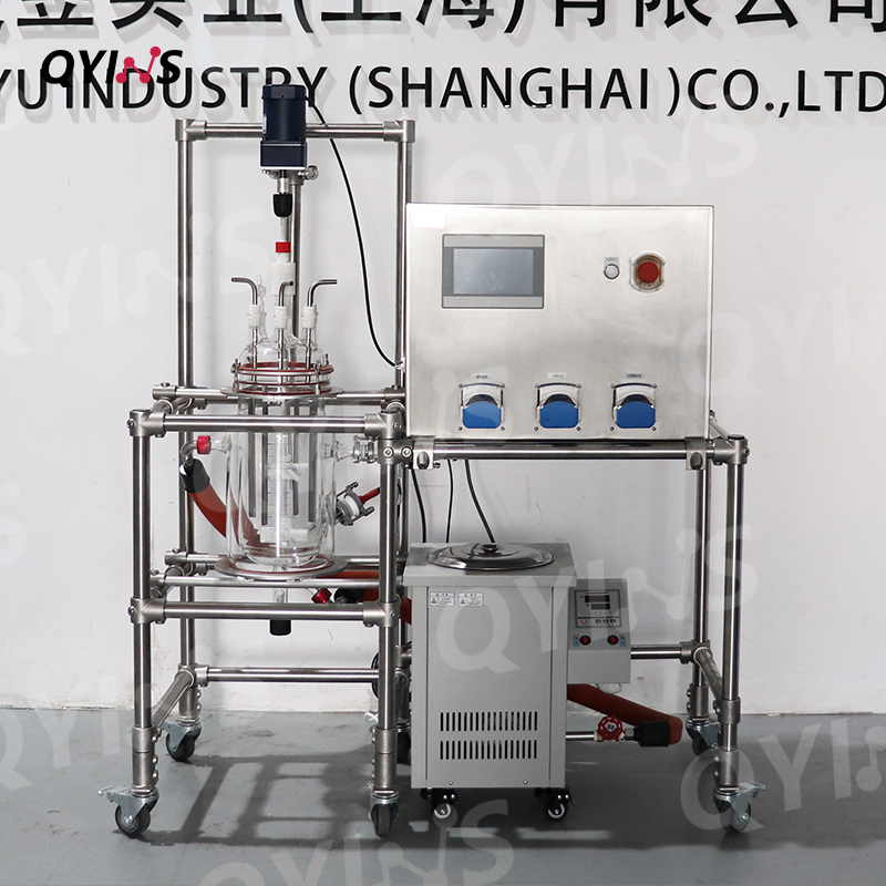 锂电池三元前驱体共沉淀5L玻璃反应釜