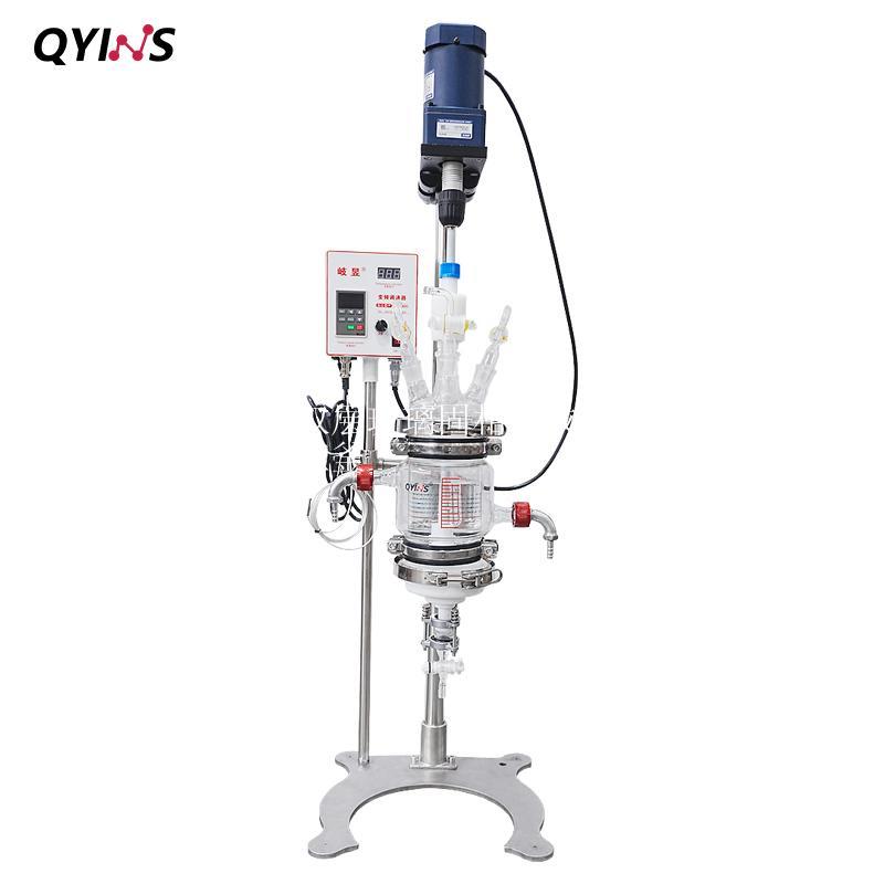 1L双层玻璃固相合成反应釜