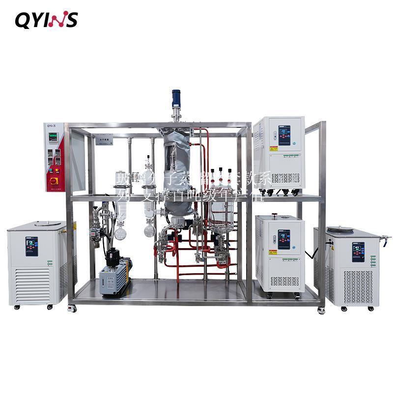 夹套款系列 连续进出料150C玻璃分子蒸馏设备