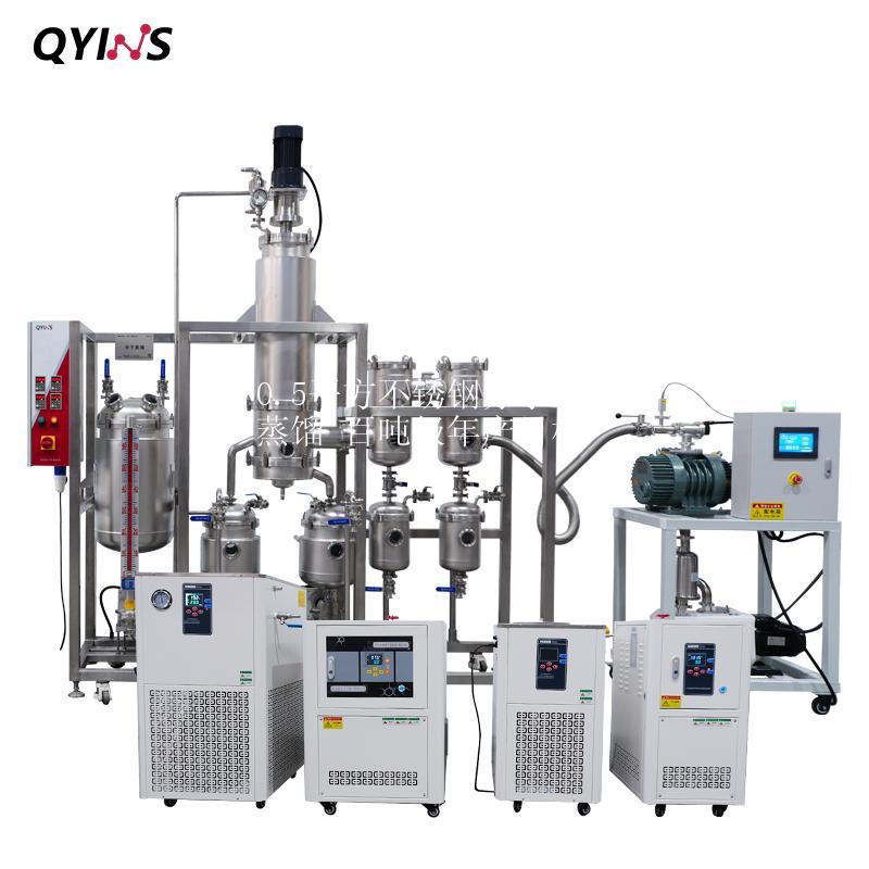高同心度蒸发室0.5平方不锈钢分子蒸馏 设备
