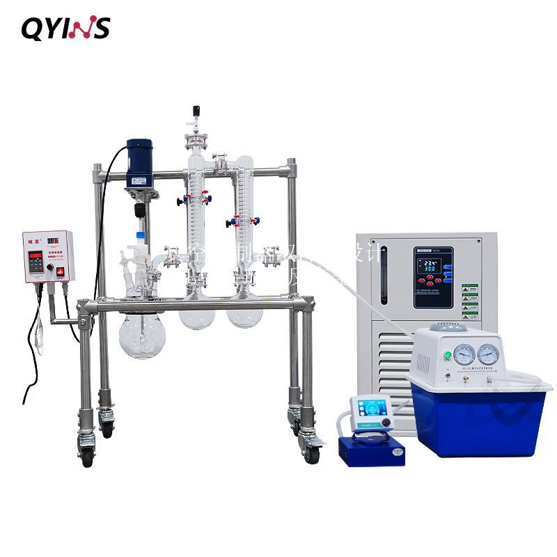 真空控制器双冷凝设计 2L单层玻璃反应釜