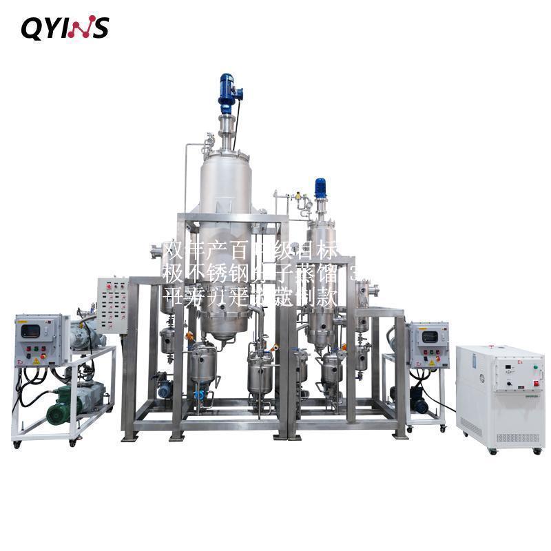 年产百吨级目标 双极不锈钢分子蒸馏 3+1平方定制款